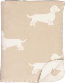 Cawö Wohndecken WE Love Dogs 62460 Natur/beige -