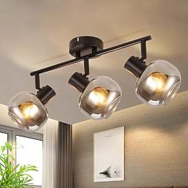 CBJKTX Deckenlampe Schwarz Deckenstrahler 3