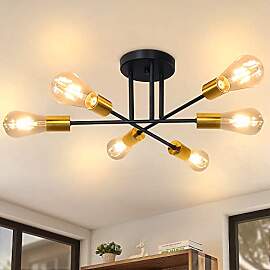 CBJKTX Deckenlampe Vintage Deckenleuchte Retro - 6 