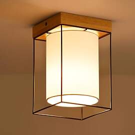CBJKTX Deckenleuchte Flur Deckenlampe Holz - 1