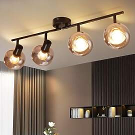 CBJKTX Deckenstrahler Schwarz Deckenspots 4