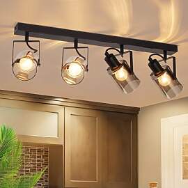 CBJKTX Deckenstrahler Schwarz Deckenspots 4