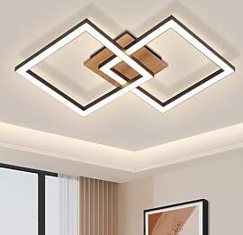 CBJKTX LED Deckenleuchte Deckenlampe Schwarz -