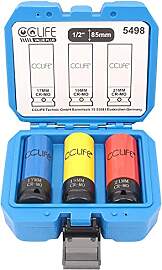 CCLIFE 3tlg 1/2" Schlagschrauber Nüsse 85mm