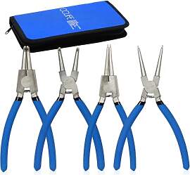 CCLIFE 4tlg Sprengringzangen Seegeringzange Set