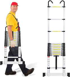 Cecaylie Teleskopleiter Aluminium Mehrzweckleiter