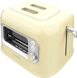 Cecotec Vertikaler Toaster RetroVision Yellow,