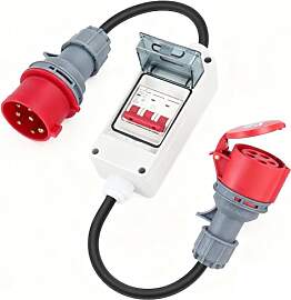 CEE Adapter 32A auf 16A, IP44 CEE Stromadapter