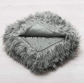 CelinaTex Kuscheldecke 150 x 200 cm grau Felldecke 