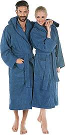 CelinaTex S-XXXL Bademantel Kapuze Uni lang