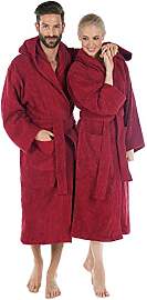CelinaTex S-XXXL Bademantel Kapuze Uni lang