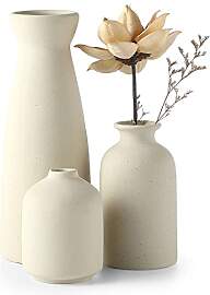 CEMABT Keramik Vasen 3er-Set Kleine Blumenvasen