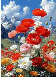 CEOVR Mohn Diamond Painting Bilder Kit