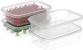 Cetomo 1.1L*4 Gefrierdosen, Frischhaltedosen,