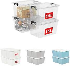 Cetomo 15L Aufbewahrungsboxen mit Deckeln,