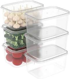 Cetomo 2.2L*6 Gefrierdosen, Frischhaltedosen,