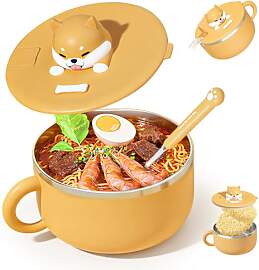 CEWROM Ramen Schüssel mit Deckel, 1200ml