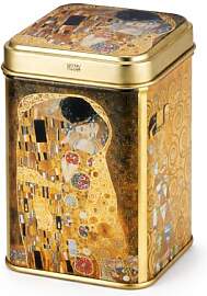 Cha Cult Dose Klimt Kuss 100 g Teedose eckig