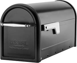 Chadwick Nickel Akzente schwarz Post Mount Mailbox