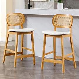 chairus 2er Set Barhocker PU Leder Barstuhl für