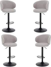 chairus Barhocker Drehbar 4er Set Barstuhl für