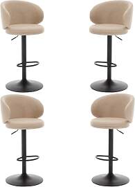 chairus Barhocker Drehbar 4er Set Barstuhl für