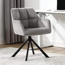 chairus Schreibtischstuhl Samt Bürostuhl 360°