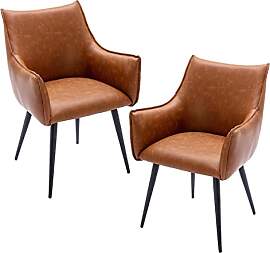 chairus Sessel Wohnzimmer 2er Set Kunstleder,