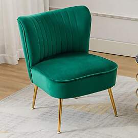 chairus Sessel Wohnzimmer aus Samt, Gepolsterter