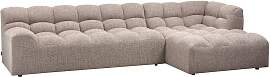 Chaiselongue Allure aus Melange-Stoff, modern und