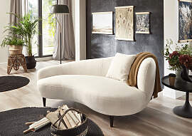 Chaiselongue "Olivia", beige (creme),