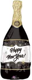 Champagne New Year SuperShape Foil Balloons