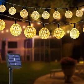 ChaneeHann Marokkanische Solar-Lichterkette für