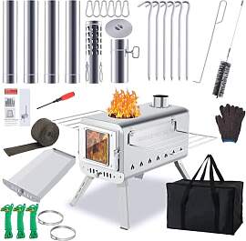 CHANGEMOORE Zeltofen Tragbarer Campingofen mit