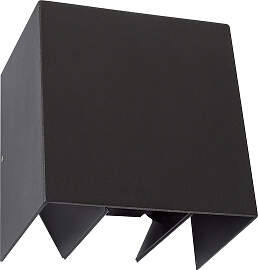 Channel II Up und Down Wandleuchte Schwarz