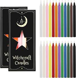 Chanukka Kerzen, 24 Stabkerzen Bunt, kleine