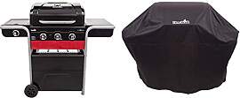 Char-Broil Gas2Coal® 330 Hybrid Grill - 3 Brenner 