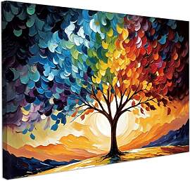 CHDITB Baum des Lebens Abstrakte Wandkunst,Natur