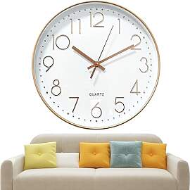 Chedin 30cm Rund wanduhr ohne tickgeräusche