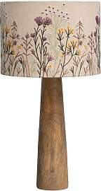 Chehoma Tischlampe aus Mangoholz beige,