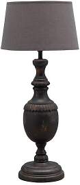 Chehoma Tischlampe aus Mangoholz, braun,