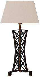 Chehoma Tischlampe aus schwarzem Messing,