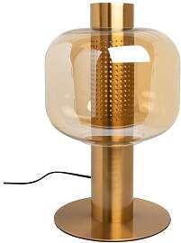 Chehoma Tischlampe Metall gold, Glas,