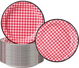 Cherypick Pappteller rund, 22 cm, 50 Stück, rosa