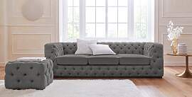 Chesterfield-Sofa HOME AFFAIRE "Kalina", 