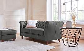 Chesterfield-Sofa HOME AFFAIRE "Reims",