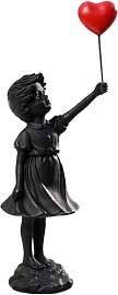CHEYLIZI Statue Fliegende Ballon Mädchen Figur,
