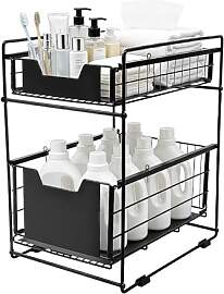 CHFUNE 2 Tier Küchenregal | Unter Sink
