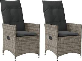 ChicAbode Gartensessel mit Kissen 2Stk.Verstellbar 
