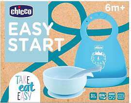 Chicco Easy Start 6m+ Geschirrset für Kinder Blue 